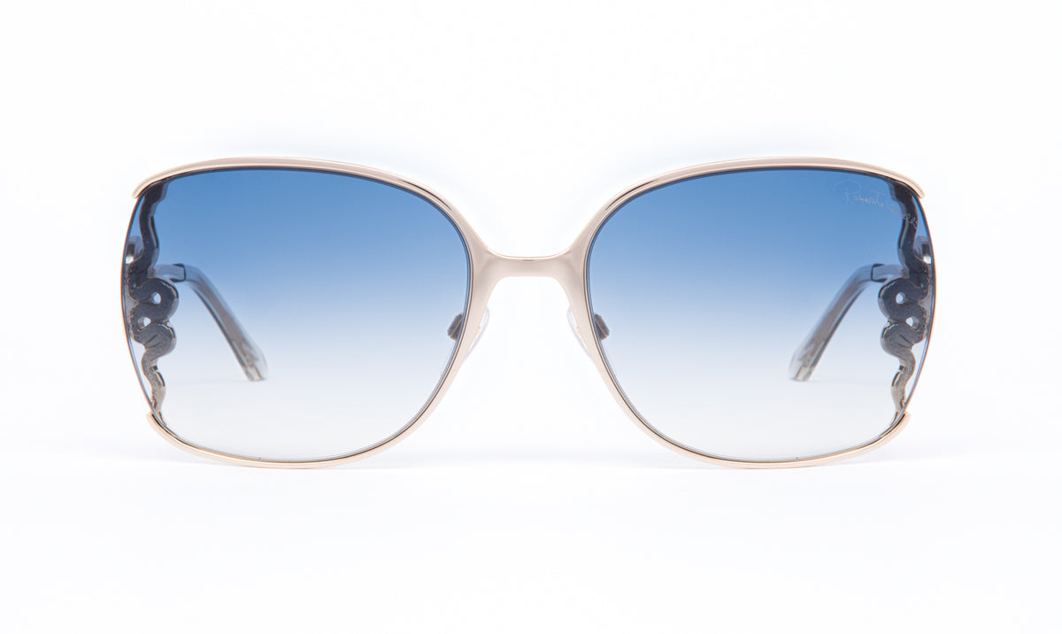 Gently Worn Robert Cavalli Blue Sunglasses Roberto Cavalli 50s B5 135 115 – Vintage Frames Company main image 2